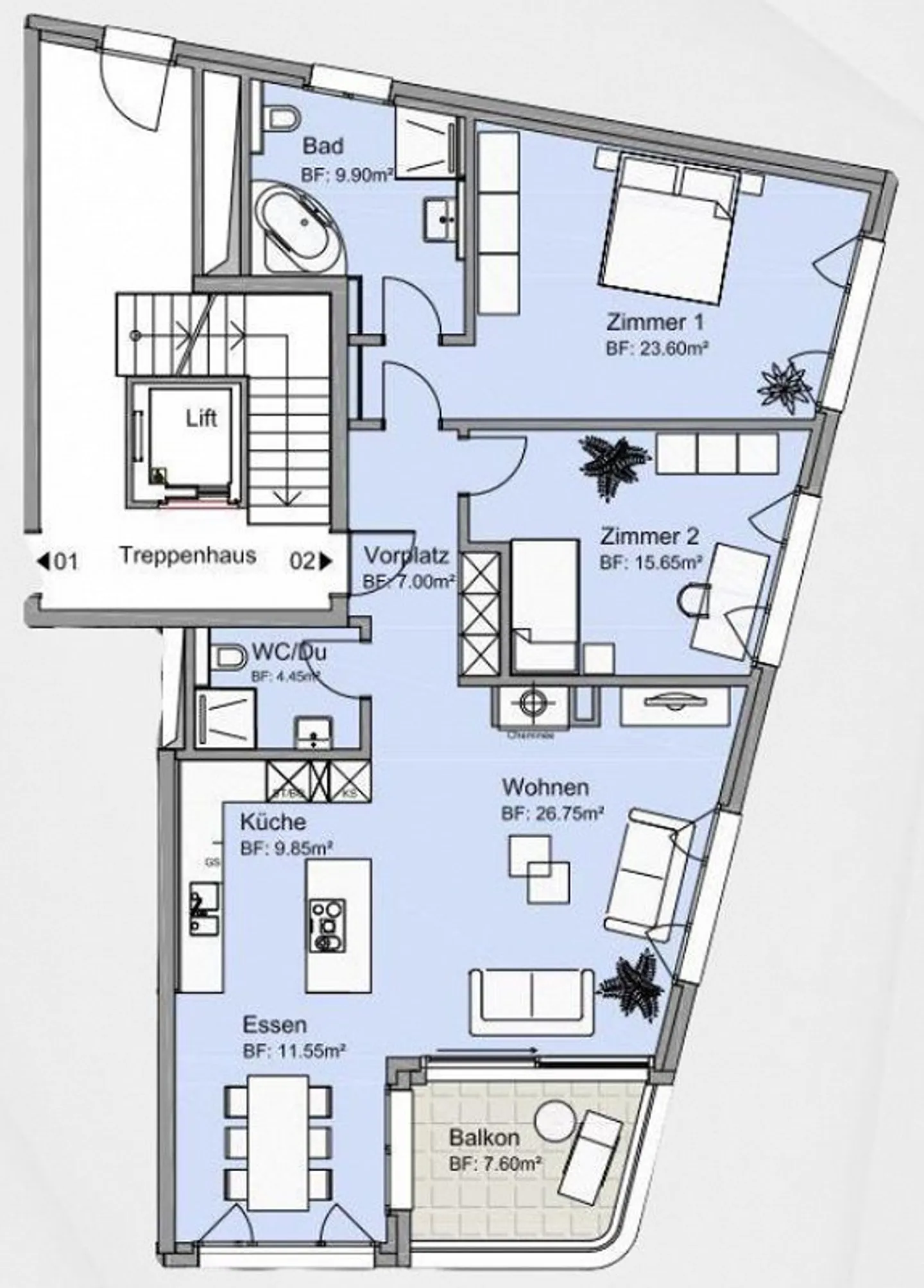 Appartement moderne 3.5 pièces dans un emplacement exclusif - Photo 22 sur 22