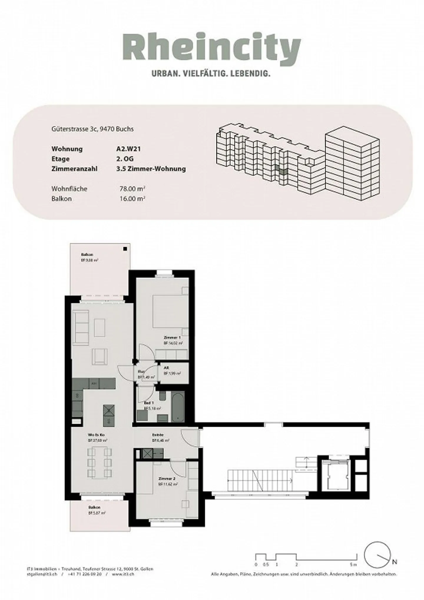 Moderne Wohnungen in Buchs SG - Foto 8 von 8