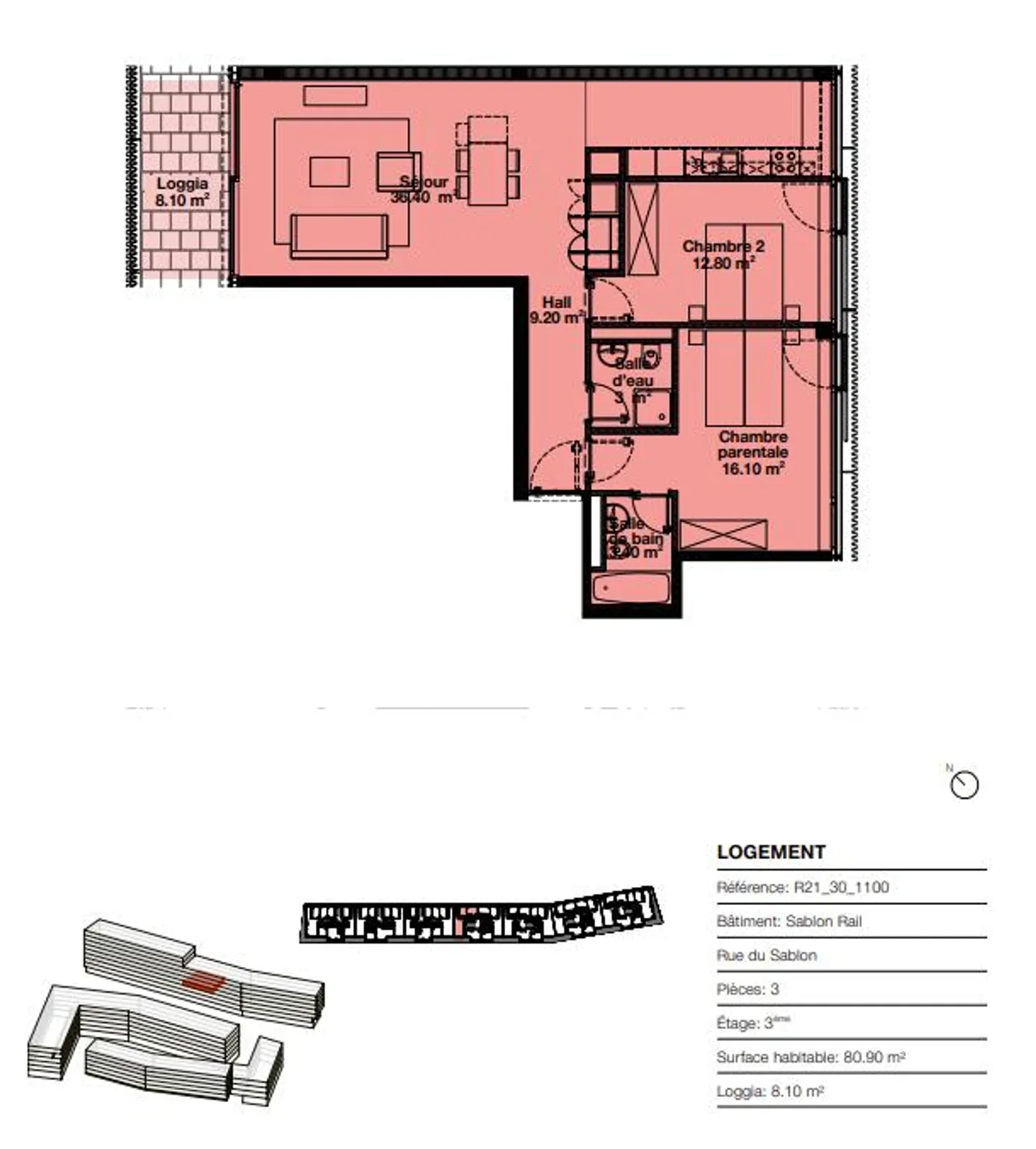 Magnifico appartamento di 3 stanze a Morges - Foto 9 di 10