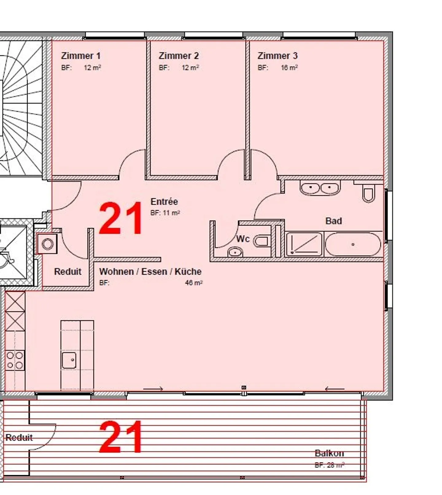 Appartements modernes de 4,5 pièces dans un emplacement central - Photo 7 sur 7