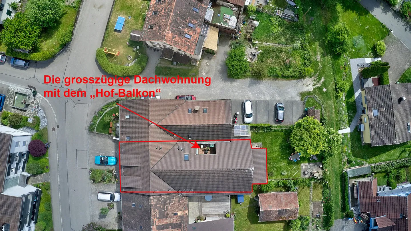 Grosszügige und helle  3 ½-Zimmer Dachwohnung am Rande des alten Dorfkerns von Elgg - Foto 11 von 11
