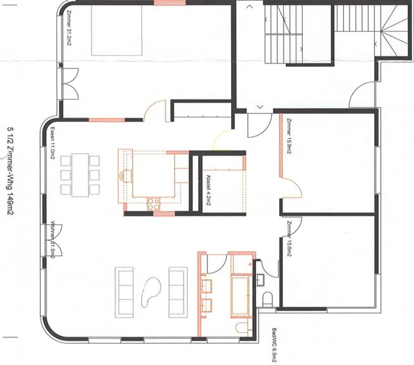 Grosszügige und ruhige 4.5 Zimmer Wohnung mit Gartenterrasse - Foto 11 von 11