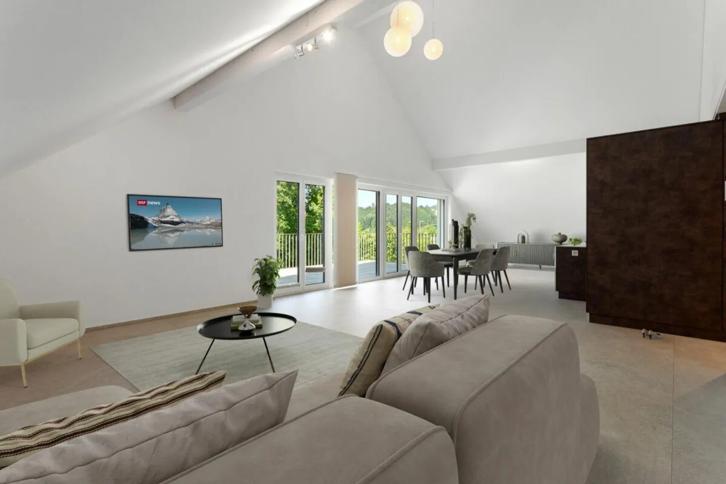 Move in and feel good - Stylish 5.5-room penthouse apartment - Photo 3 of 9