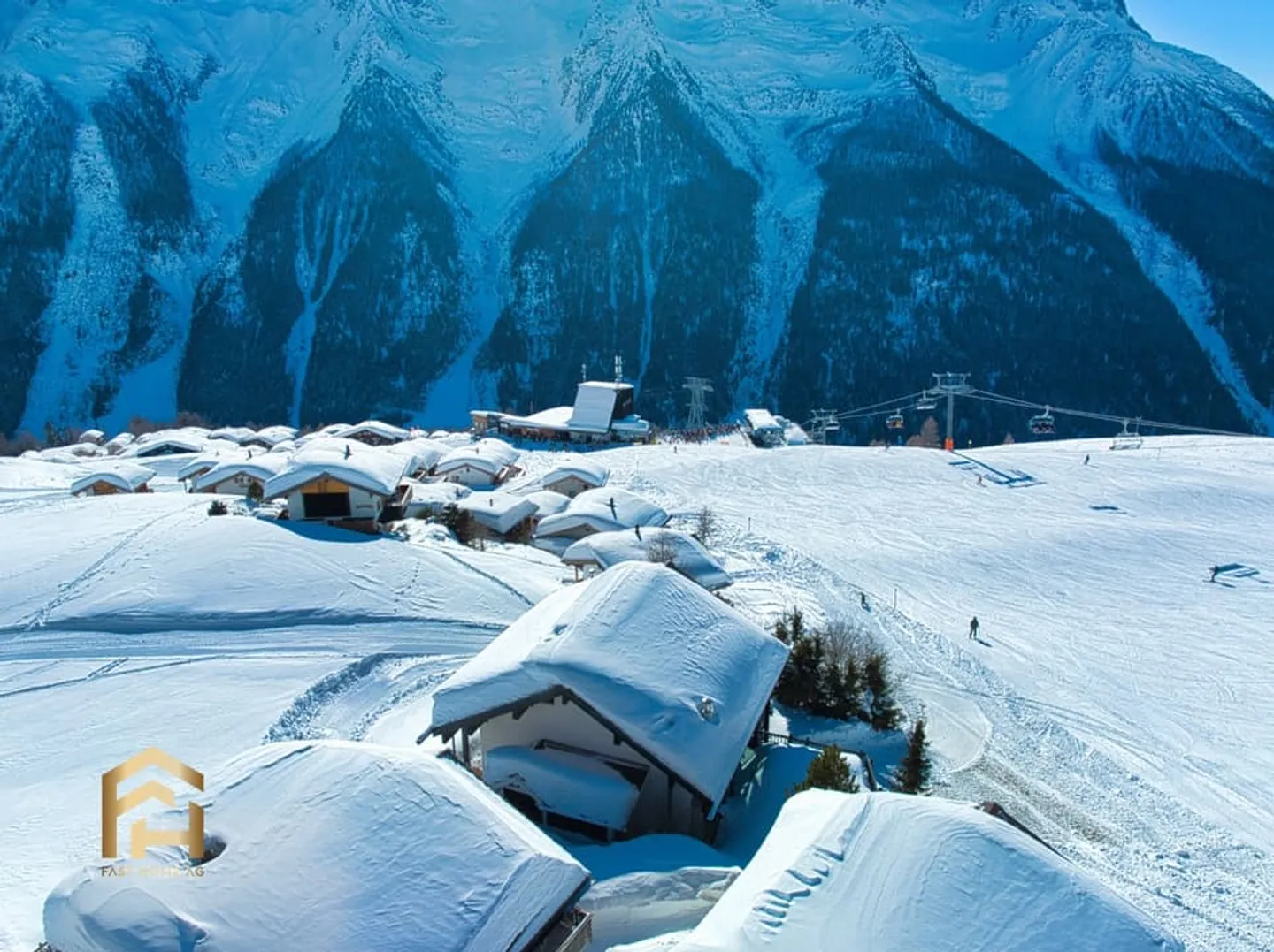 Modernes Ski-in/Ski-out-Chalet direkt an der Piste - Foto 4 von 13