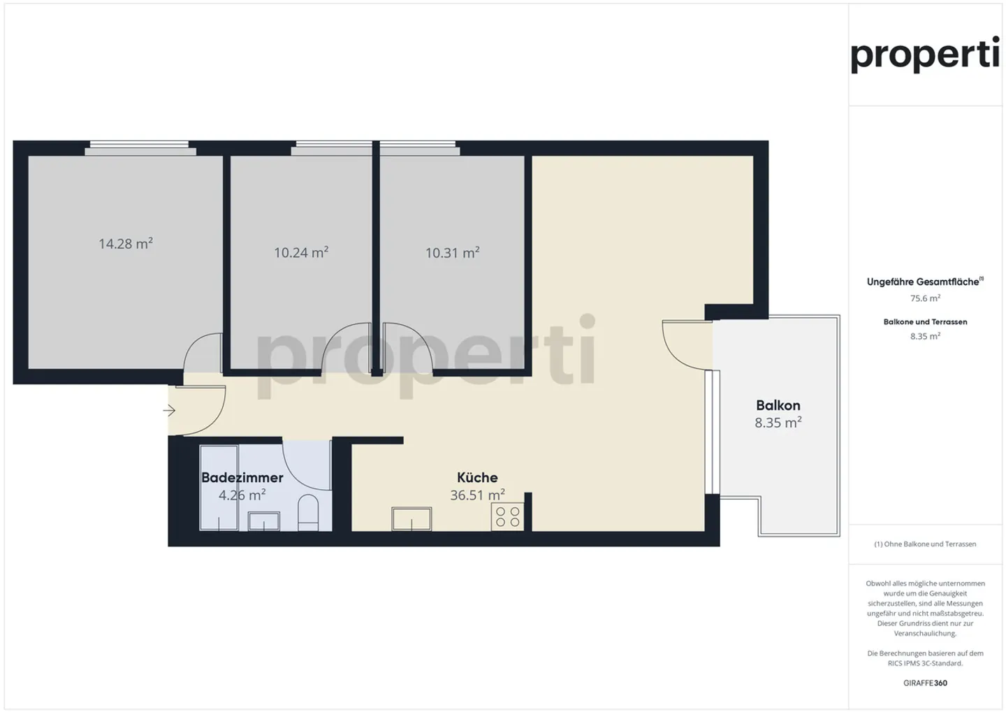 Cozy 4.5-room apartment in Eggenwil - Photo 12 of 13