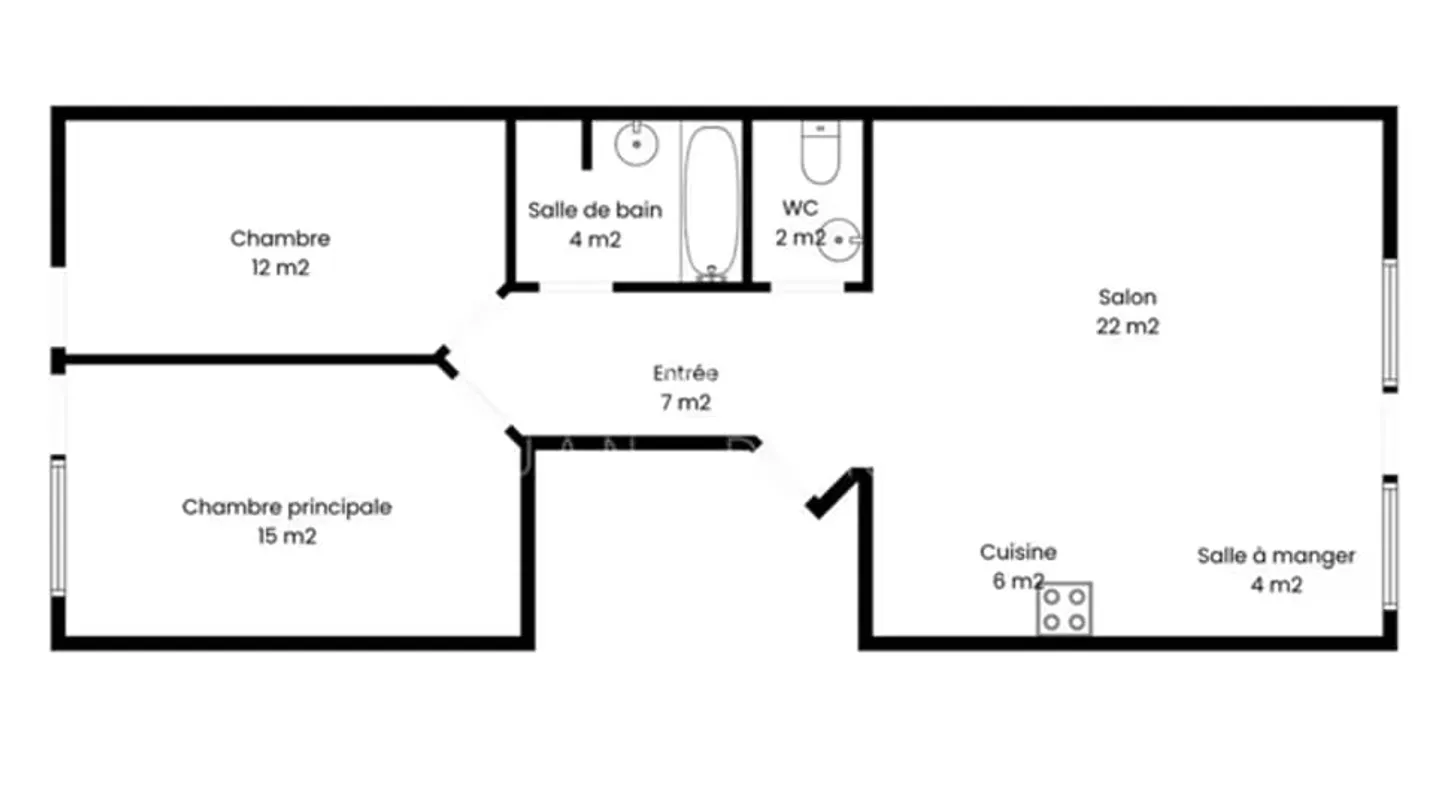 Bell'appartamento di 3,5 locali con vista a Founex - Foto 8 di 8