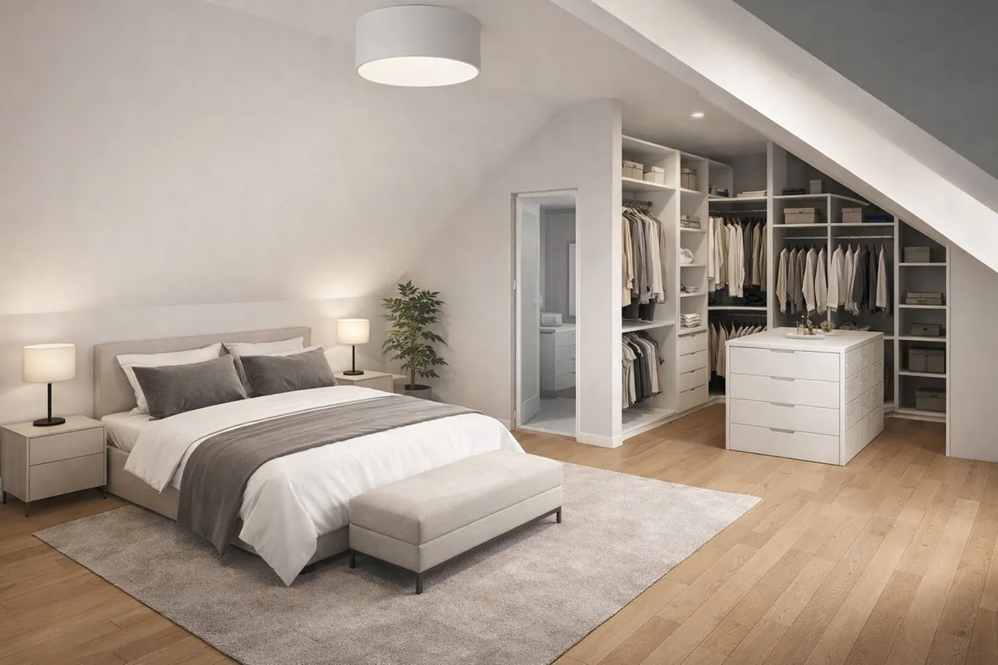 Duplex 5,5 Zimmer (linke Seite) von hohem Standard - gegenüber der Natur und c... - Foto 8 von 9