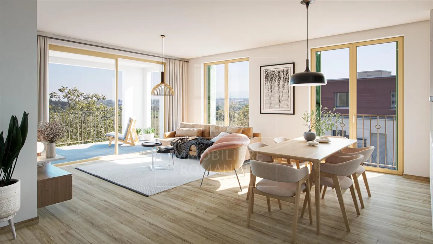 Magnifique appartement de 4 pièces au rez-de-chaussée - Photo 4 sur 9