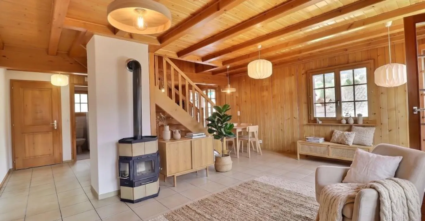 Pleasant duplex penthouse for sale in Château-d'Oex - Photo 1 of 12