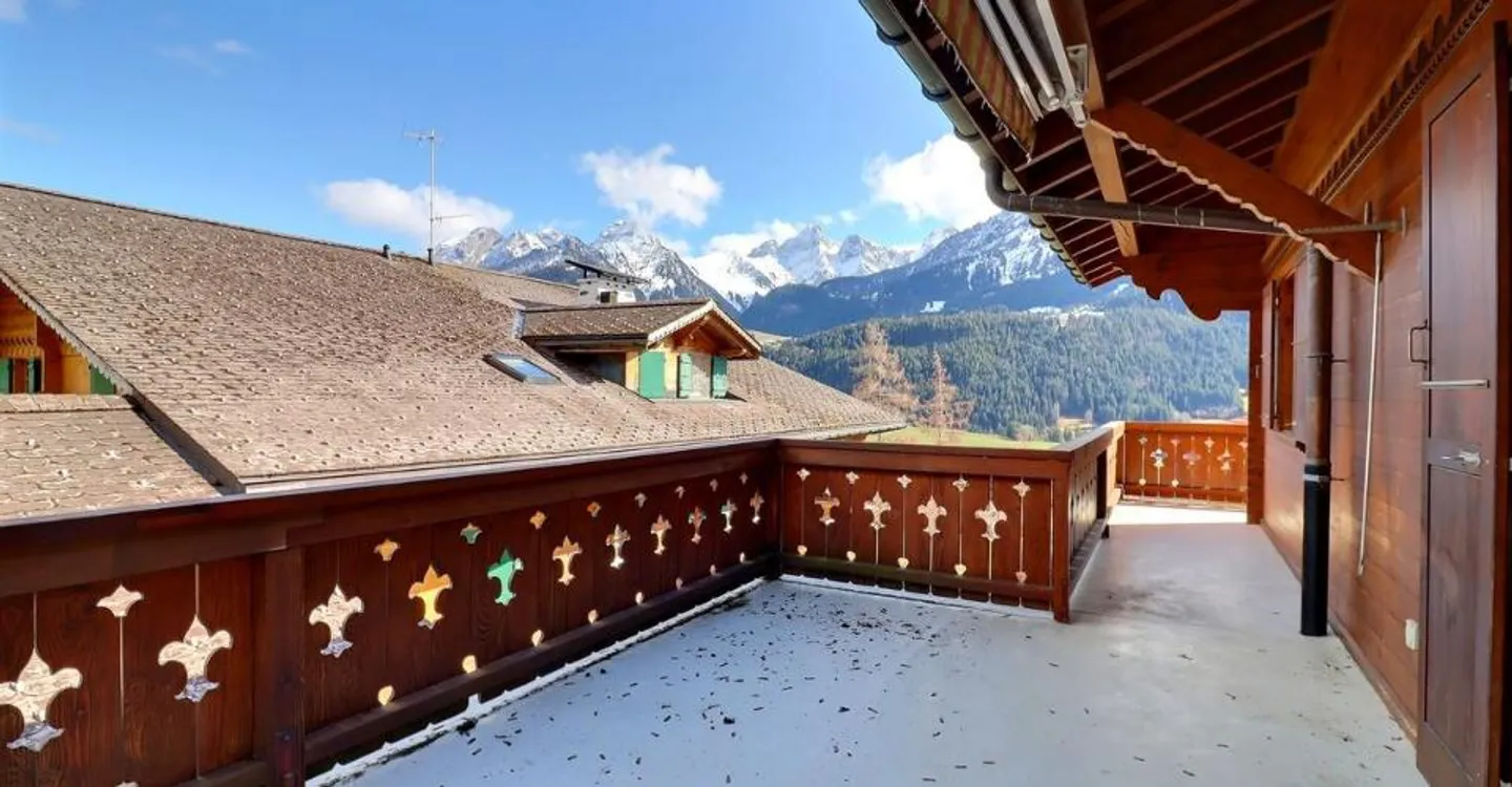 Pleasant duplex penthouse for sale in Château-d'Oex - Photo 9 of 12