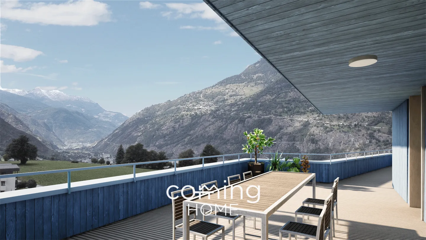 Stylish penthouse apartment in Ried-Brig with 5.5 rooms and panoramic view - Photo 2 of 6