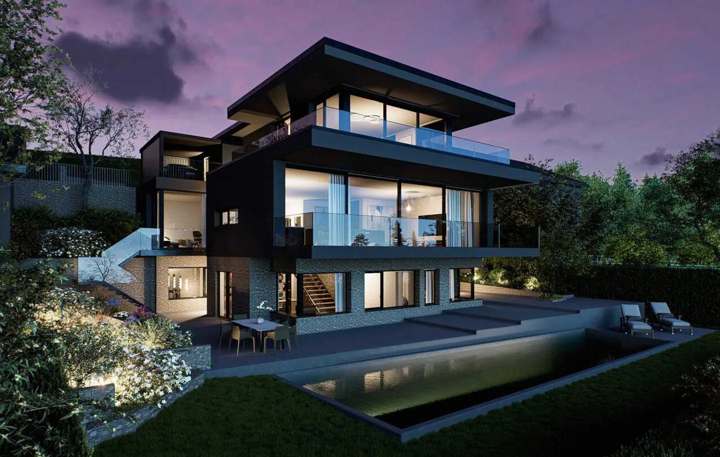 Villa moderna con vista lago - Foto 1 di 13