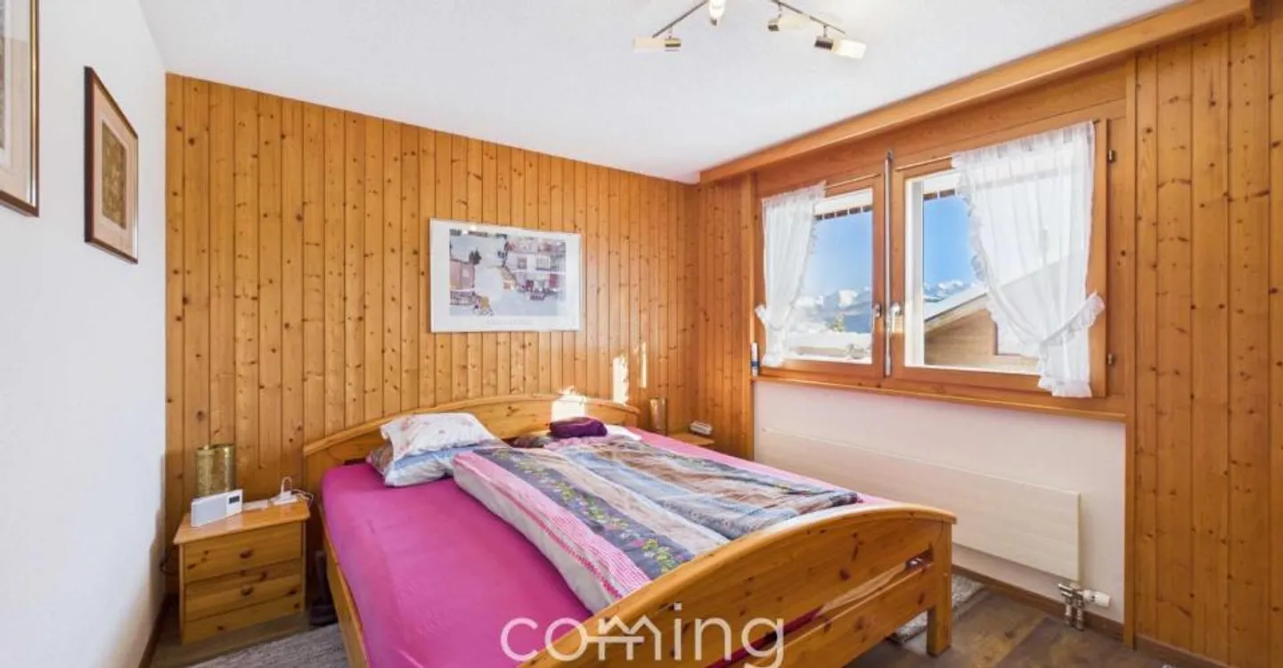 Vista panoramica e giardino privato - accogliente appartamento di 3,5 stanze a Engersch - Foto 7 di 13