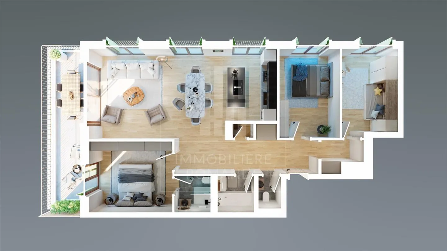 Magnifico appartamento attico di 5 locali a Satigny - Foto 4 di 4