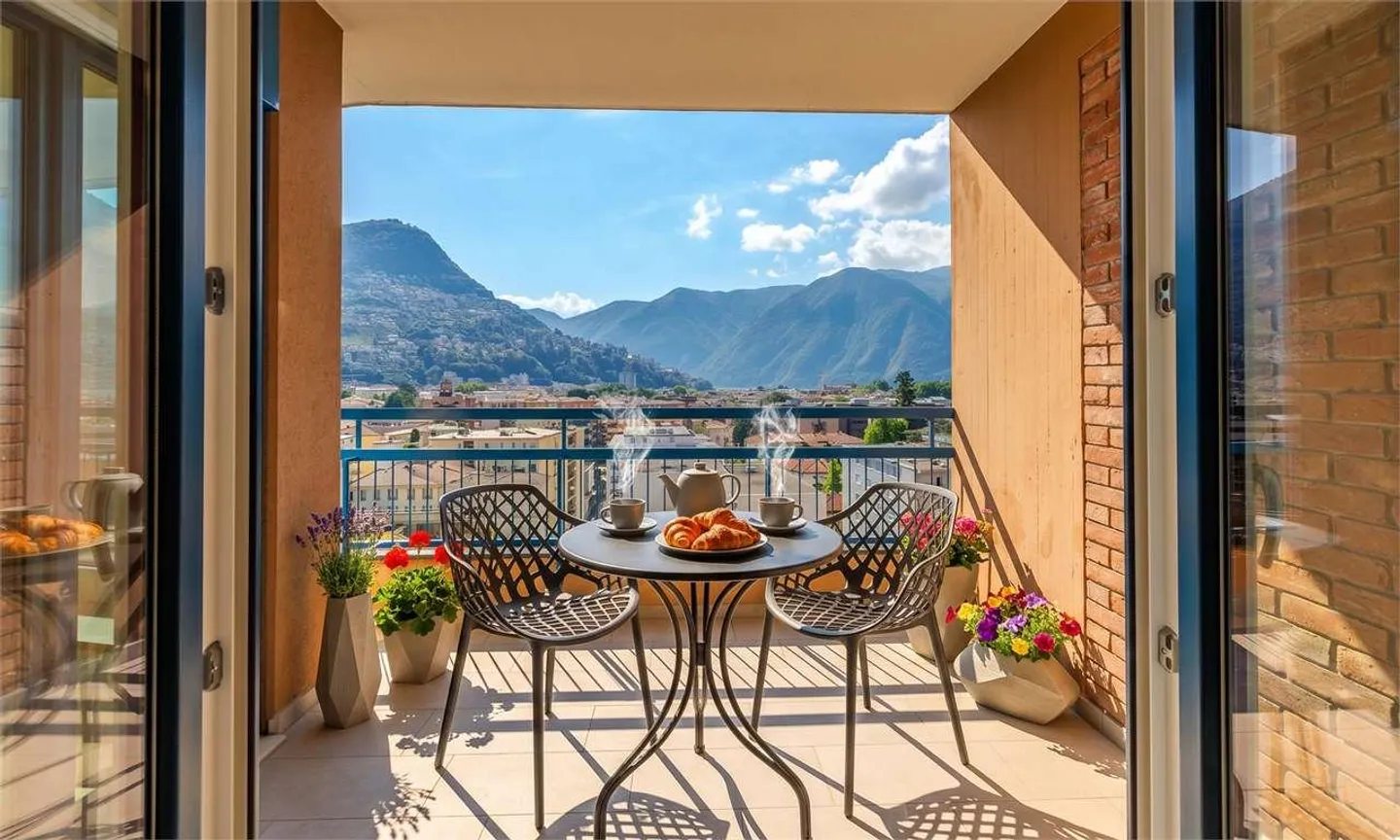 SEKUNDÄRWOHNUNG IN LUGANO MIT SEEBLICK - Foto 1 von 13