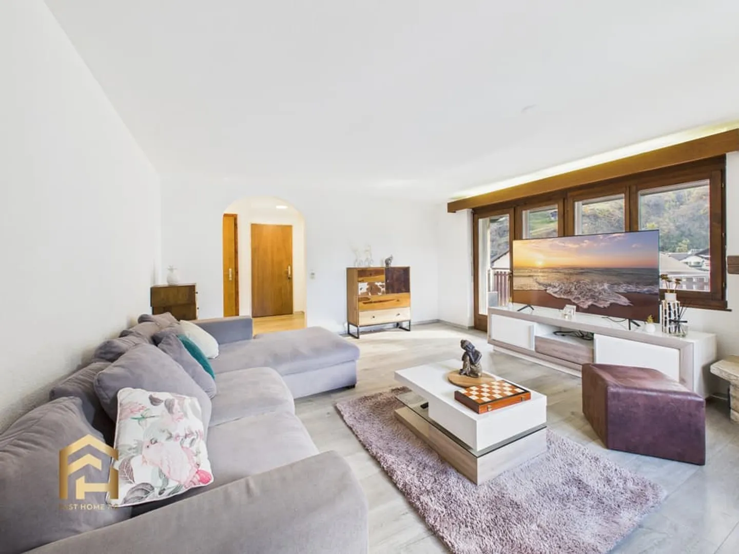 Central et moderne : Votre appartement 4.5 pièces à Turtmann avec vue imprenable - Photo 4 sur 13