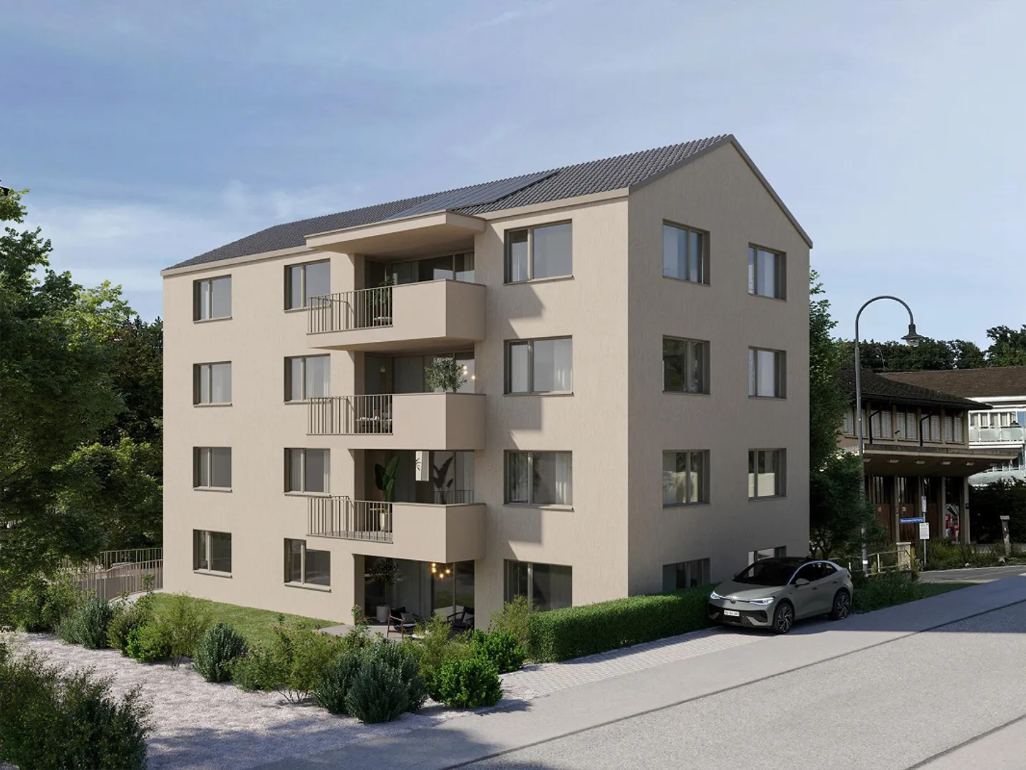 Modernes Mehrfamilienhaus - Foto 8 von 8