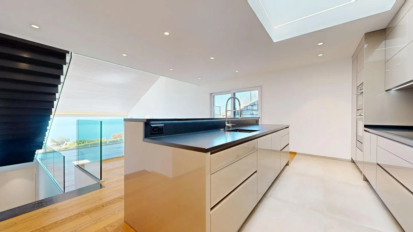 Villa contemporanea eccezionale a St-Saphorin (Lavaux) - Vista panoramica sul lago - Foto 3 di 13