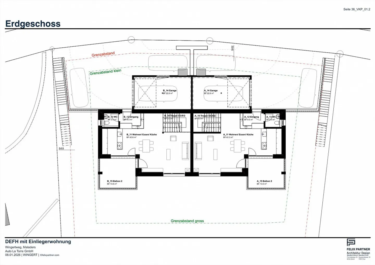 Casa bifamiliare di nuova costruzione con vista libera - nuclei familiari indipendenti - Foto 4 di 6