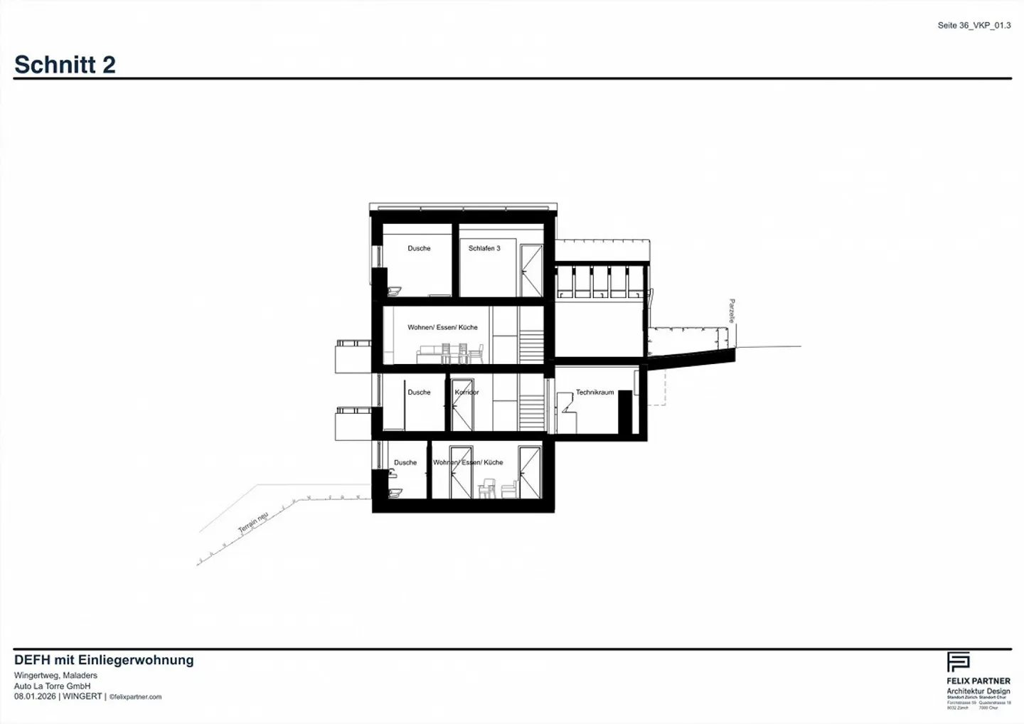 Casa bifamiliare di nuova costruzione con vista libera - nuclei familiari indipendenti - Foto 5 di 6