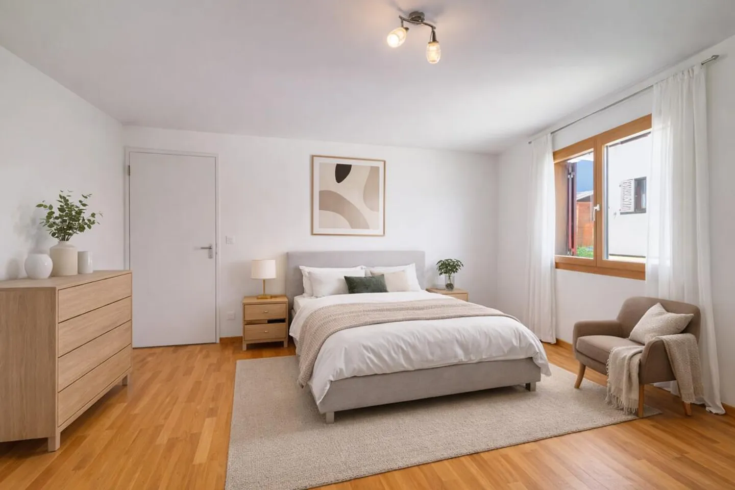 Bonaduz: bright 4.5-room apartment with balcony and mountain view - Photo 4 of 6