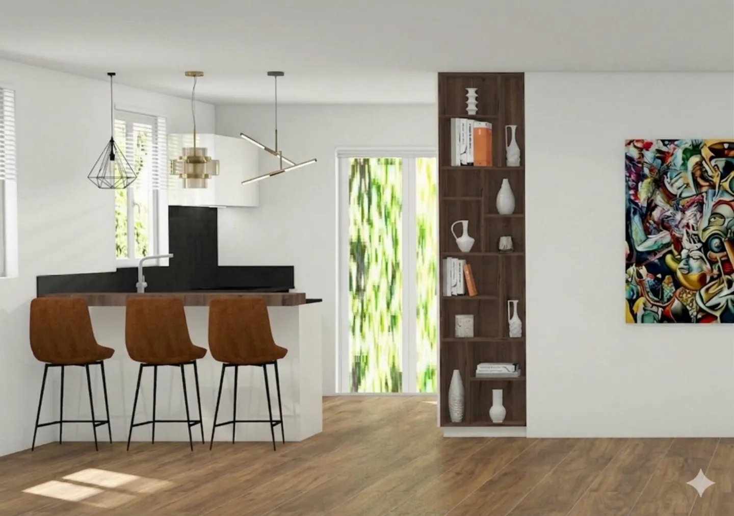 Appartement spacieux en bordure du village - Photo 3 sur 9