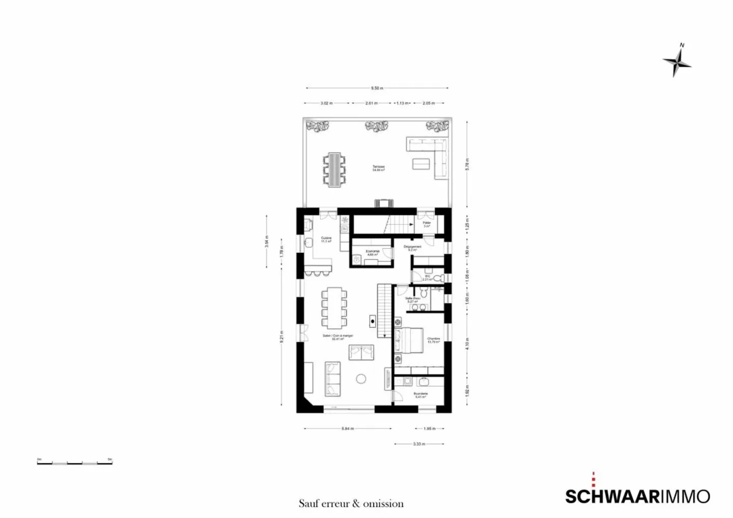 Appartement spacieux en bordure du village - Photo 8 sur 9