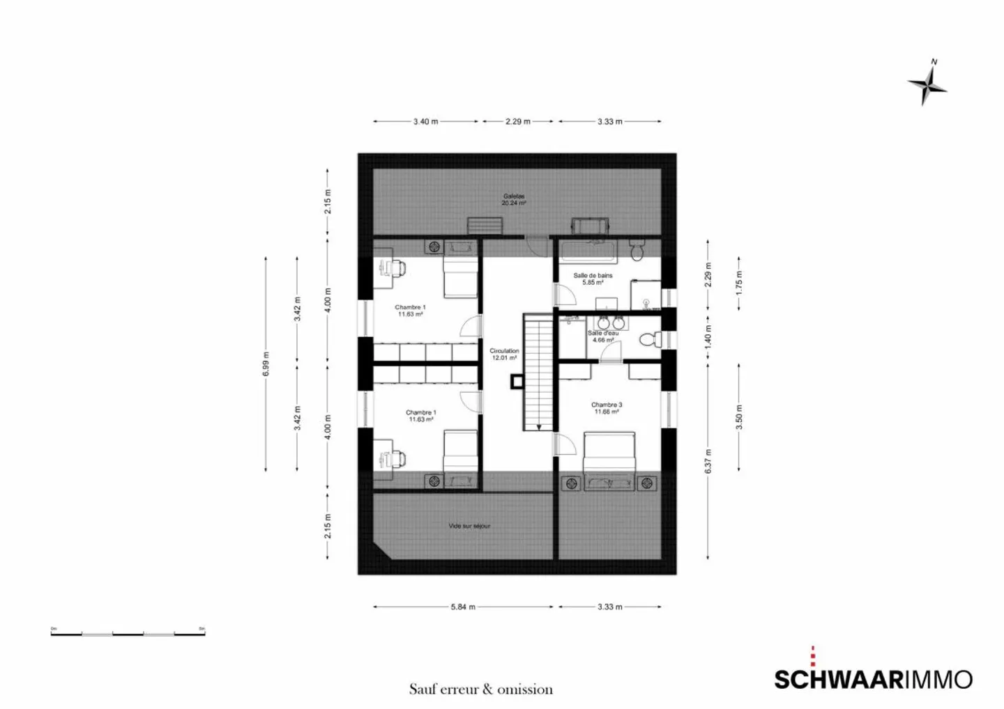 Appartement spacieux en bordure du village - Photo 9 sur 9
