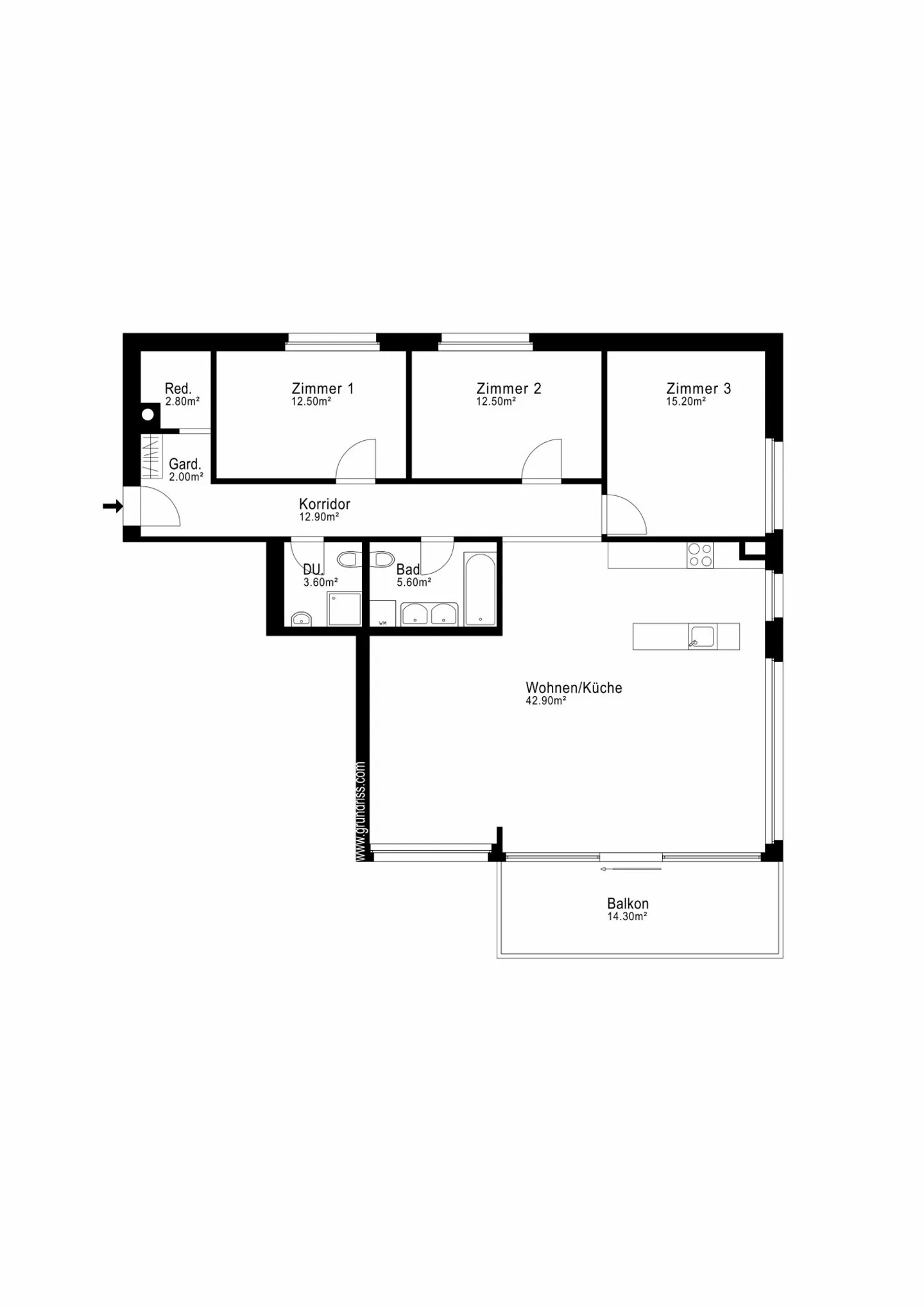 Attraktive 4½-Zimmer-Wohnung mit schöner Weitsicht - Foto 10 von 10