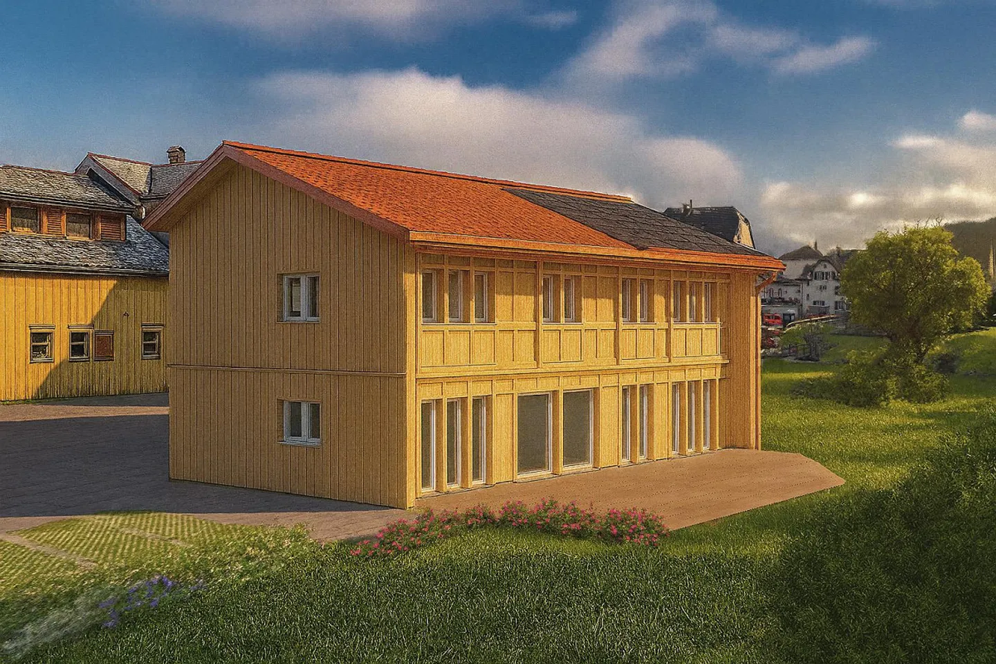 Nuova casa unifamiliare nel villaggio di Appenzell, incluso il terreno - Foto 1 di 8