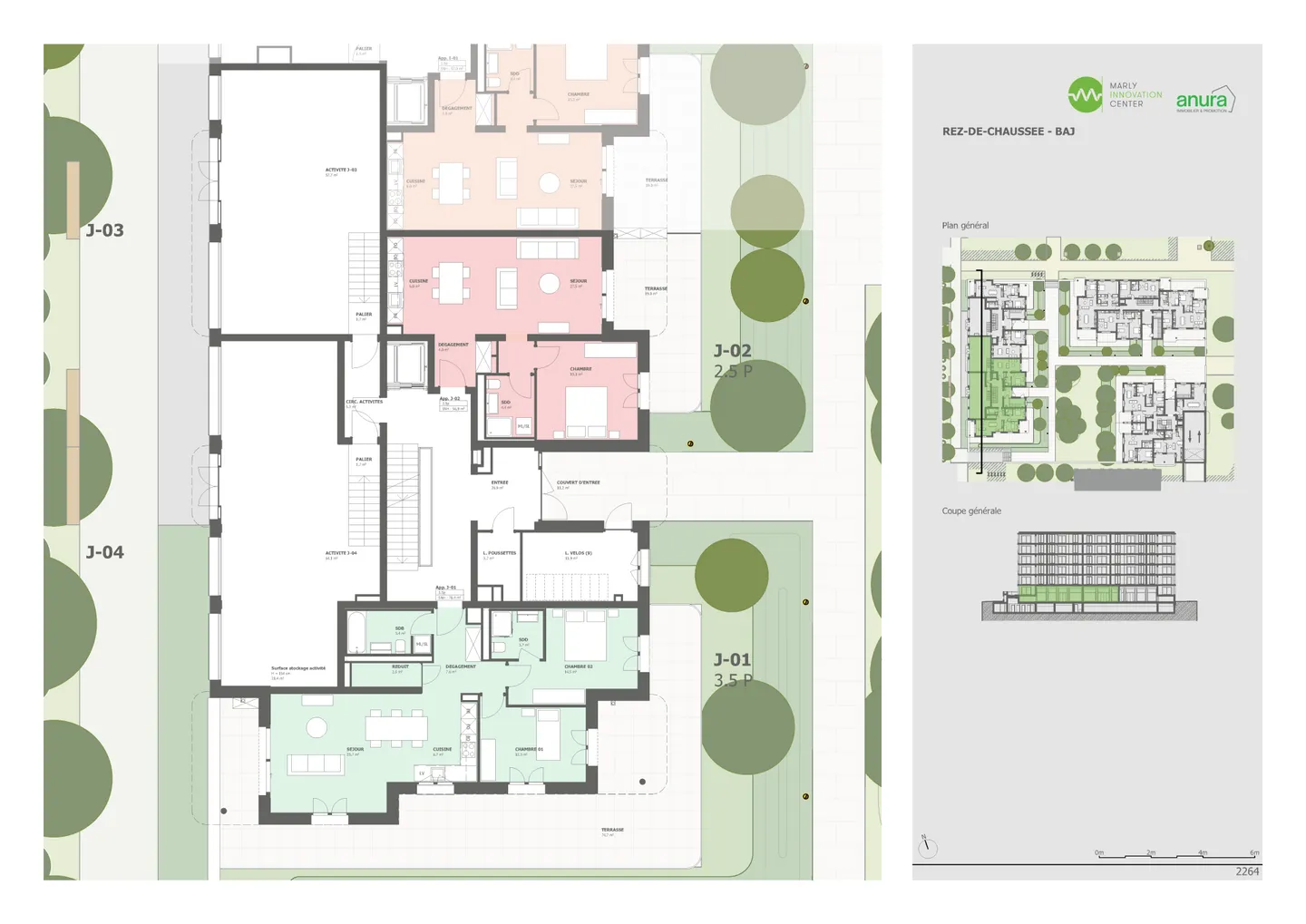 Prairie 3 - Gewerbeflächen von 63 m2 bis 77 m2 im Erdgeschoss - Foto 2 von 3