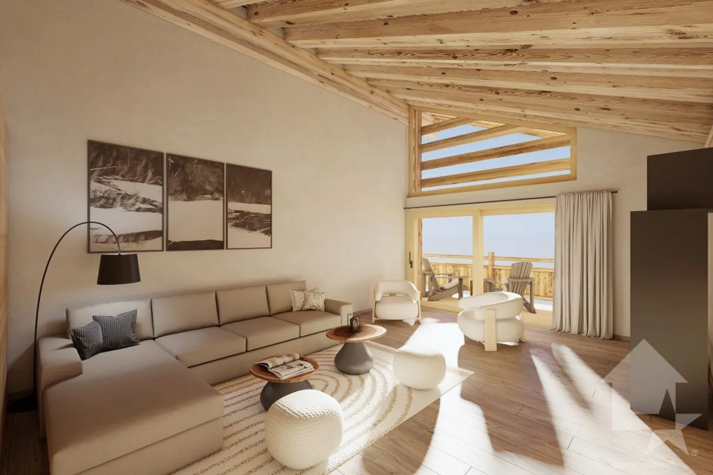 Appartamento di lusso vicino alle piste da sci disponibile per residenza secondaria senza obbligo di affitto - Foto 4 di 12