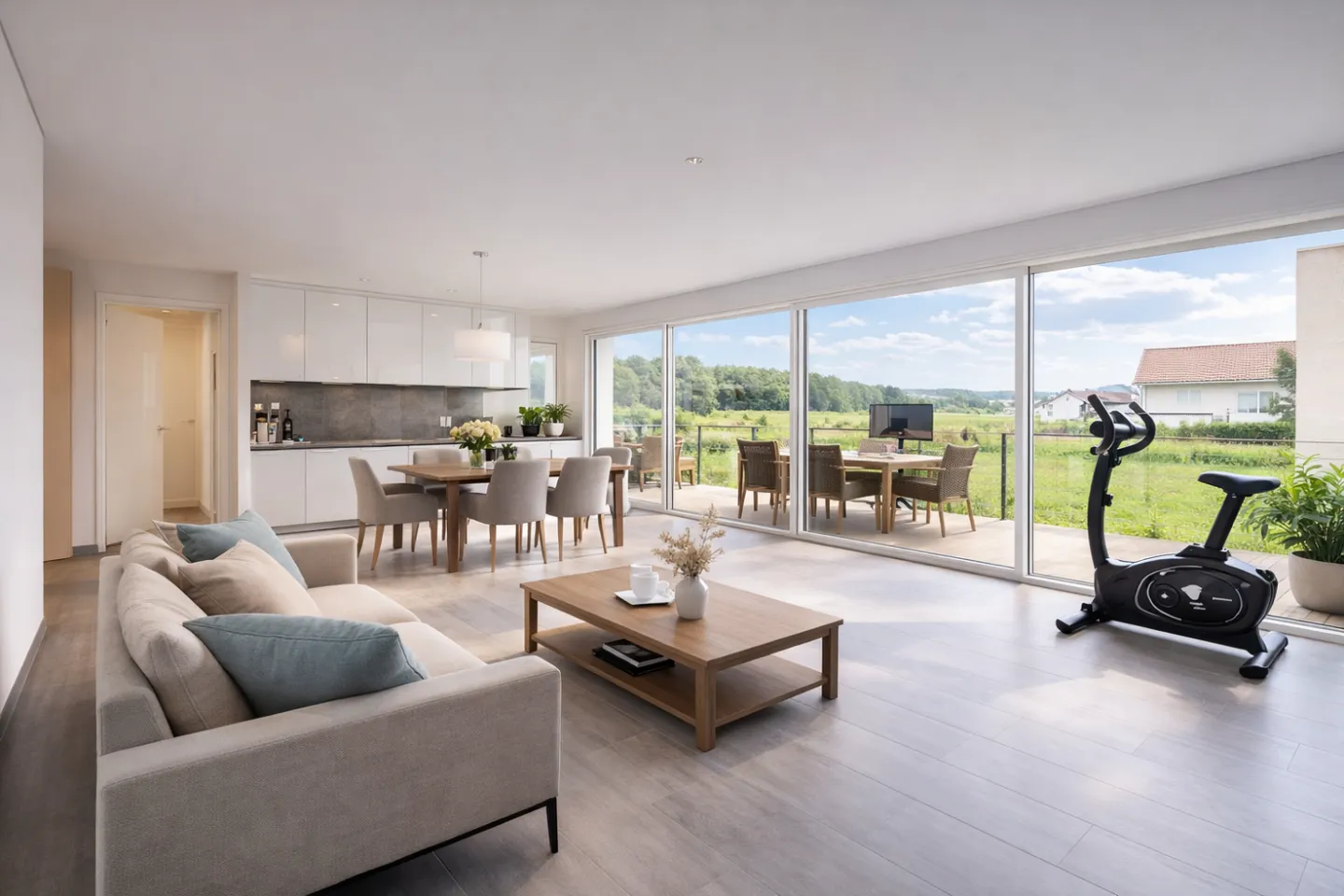 Appartamento di 2,5 locali per rendimento, balcone con vista libera Allens VD vicino - Foto 3 di 4