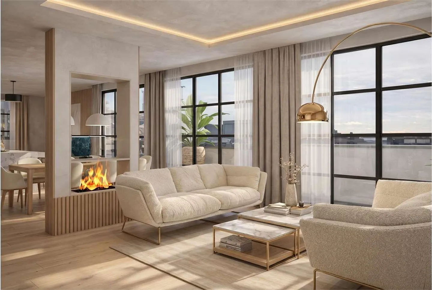 Penthouse panoramique prestigieux avec terrasses couvertes - Photo 4 sur 13