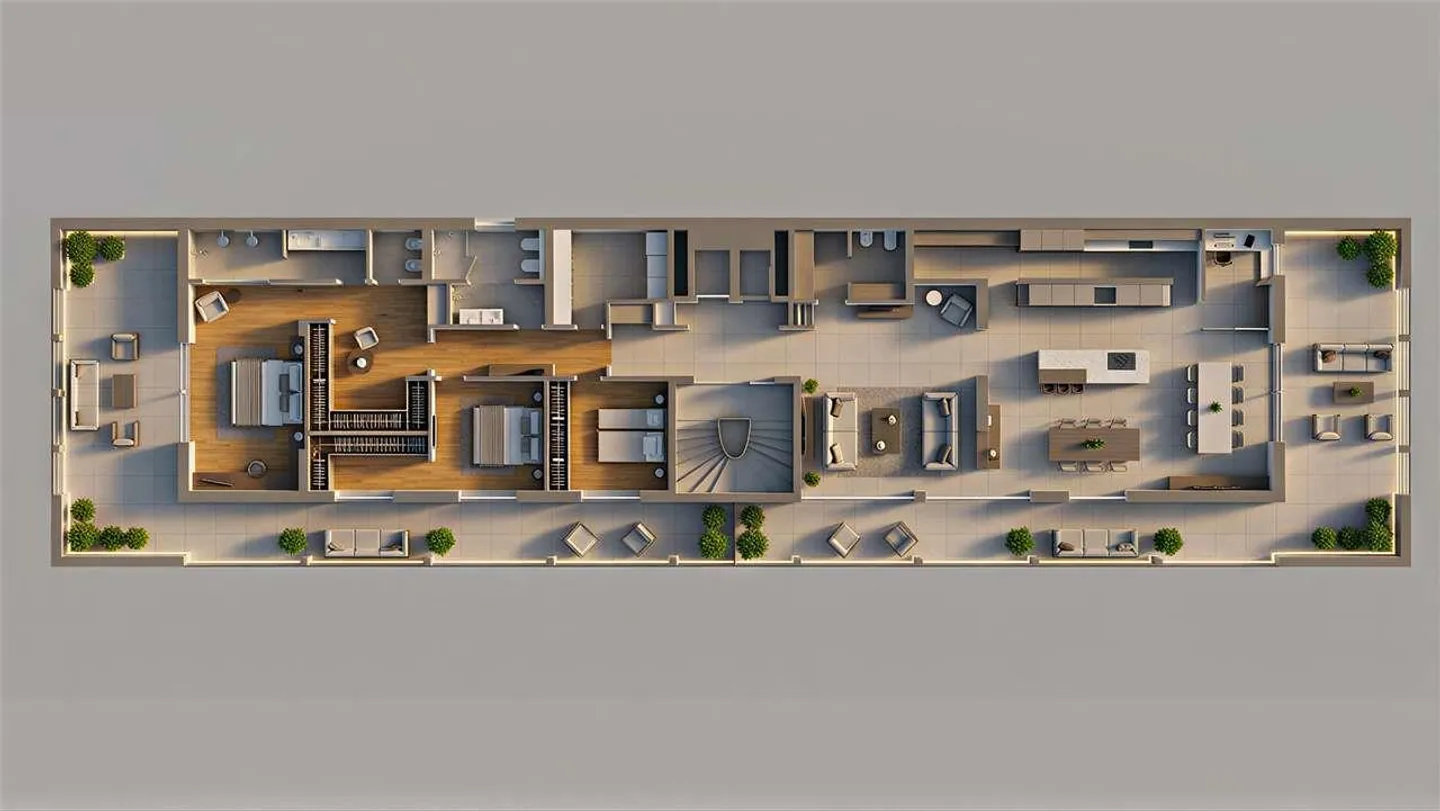 Penthouse panoramique prestigieux avec terrasses couvertes - Photo 12 sur 13