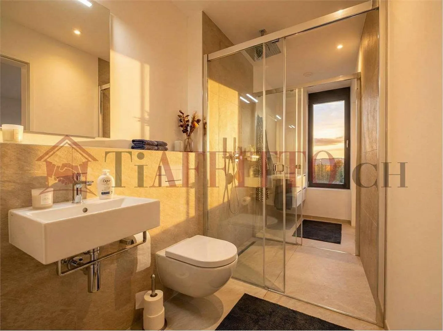 Moderna casa bifamiliare con giardino privato a Comano - Foto 9 di 12