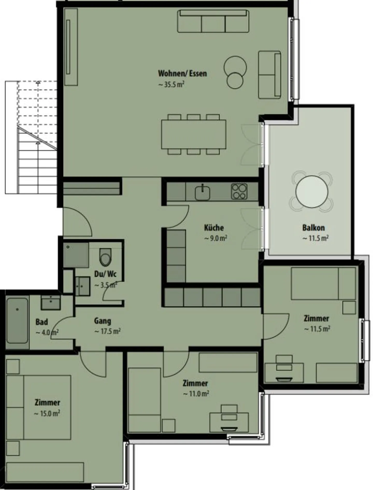 Grosszügige Wohnung mit 1 Gratismietzins - Foto 7 von 7