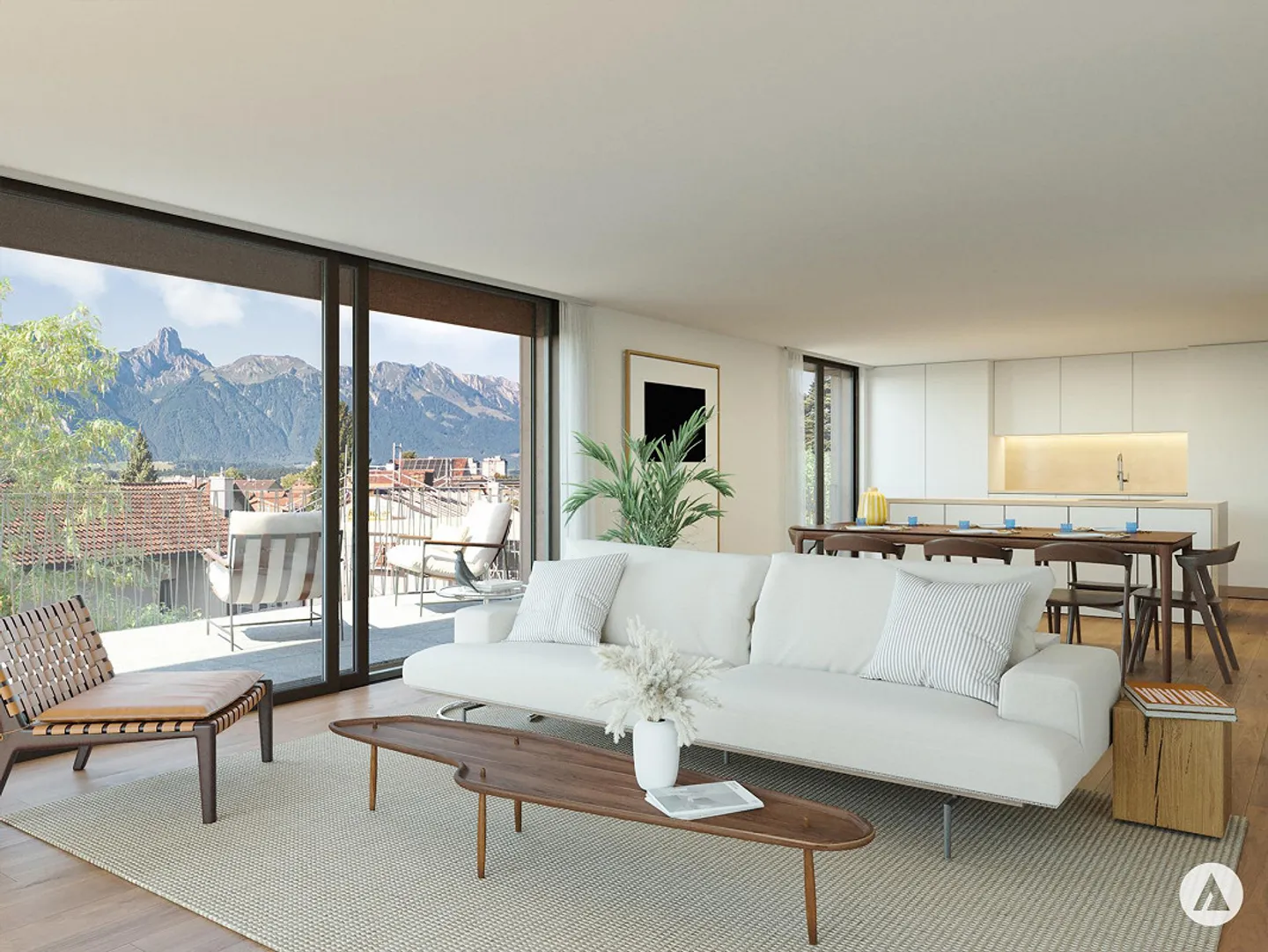 Nuovo progetto di costruzione Terra: appartamento 4½/3½ al 2° piano - Foto 1 di 13