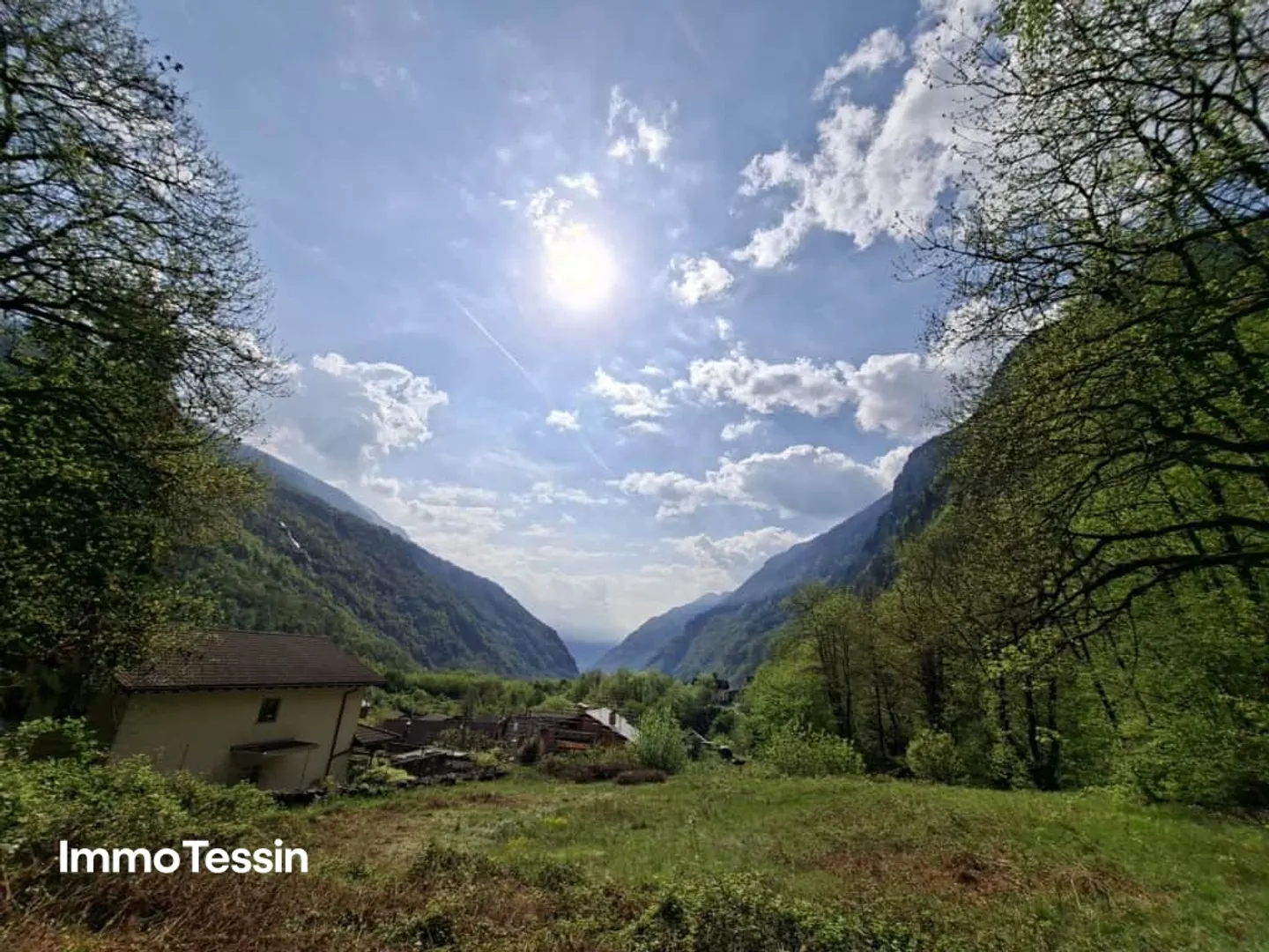 Spacious building land in the middle of nature with forest plot in a sunny, nature-friendly location 10 minutes by car from Biasca - Photo 2 of 10