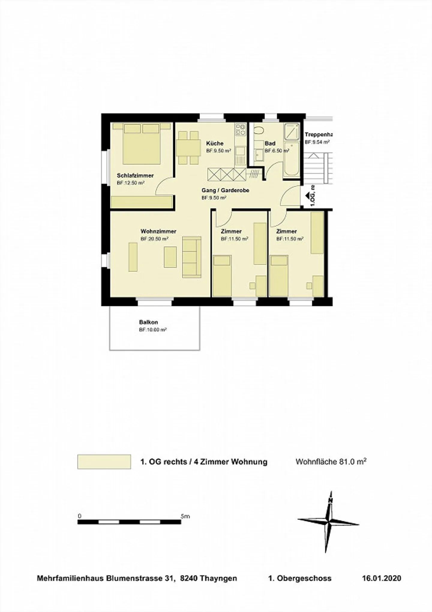 Charmante 4-Zimmer-Wohnung - Foto 11 von 11