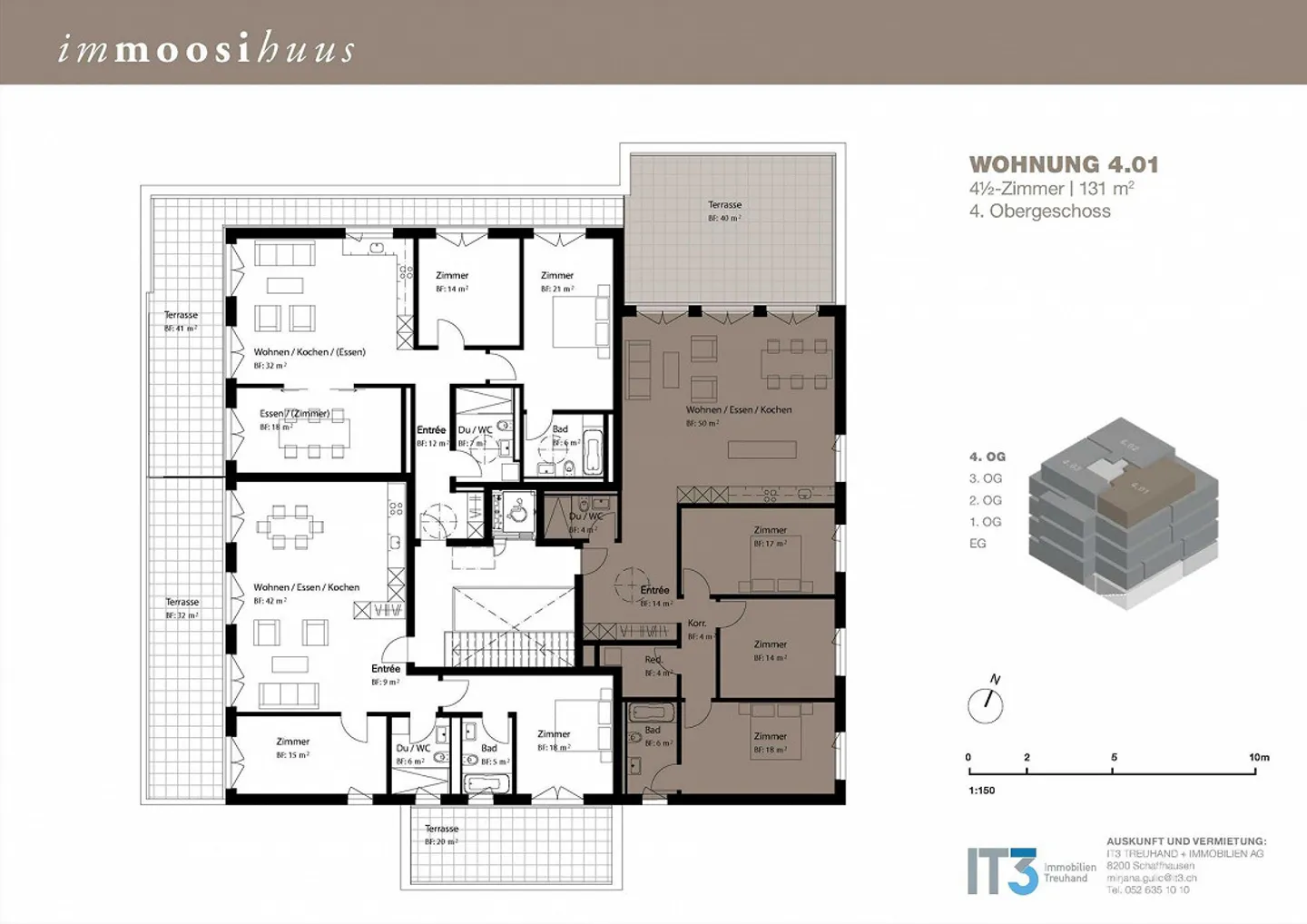 Traumhafte 4.5 Zimmerwohnung in Weisslingen mit grosser Terrasse - Foto 8 von 8