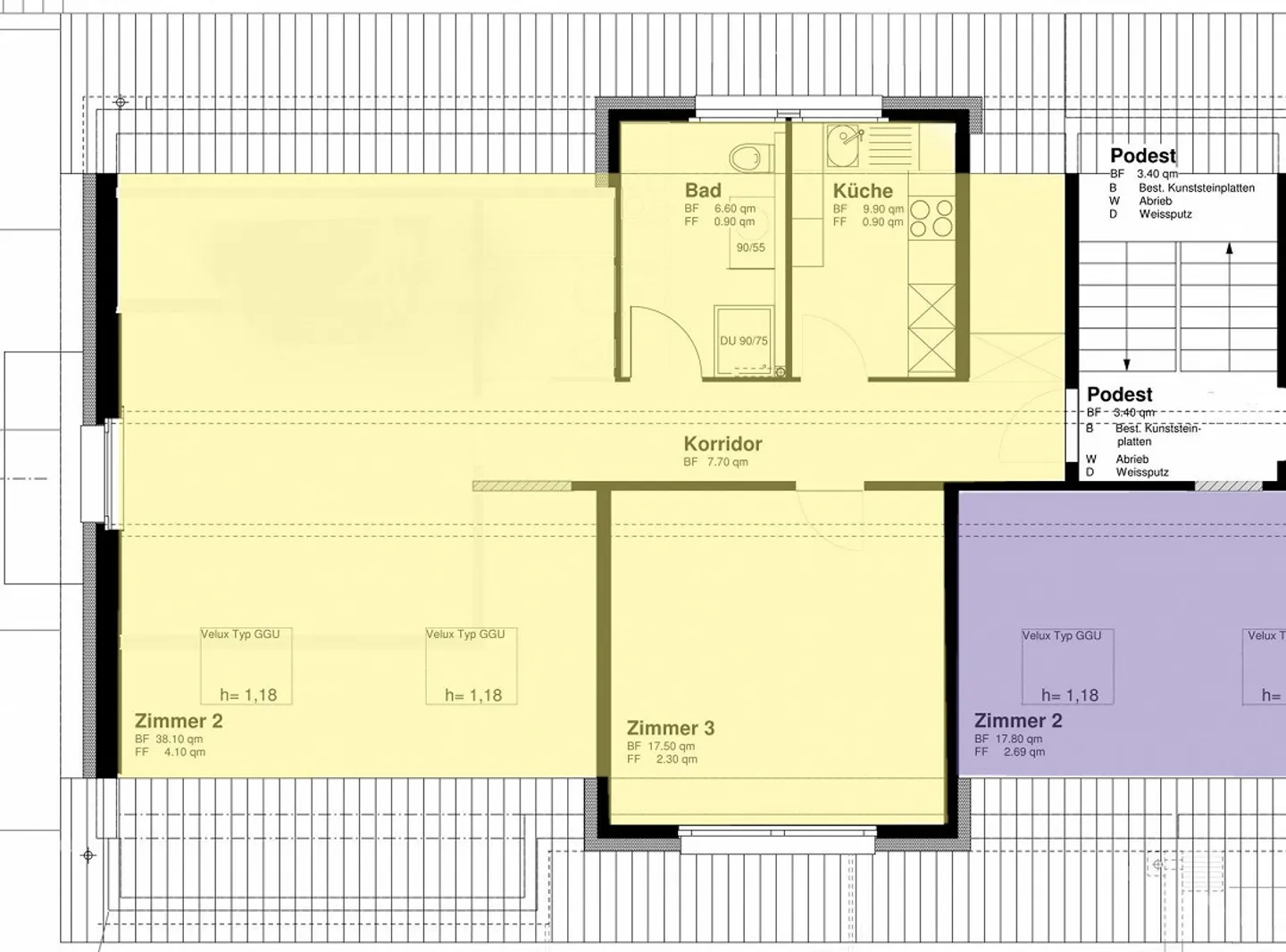 Appartement sous les combles de 2,5 pièces confortable - Photo 6 sur 7