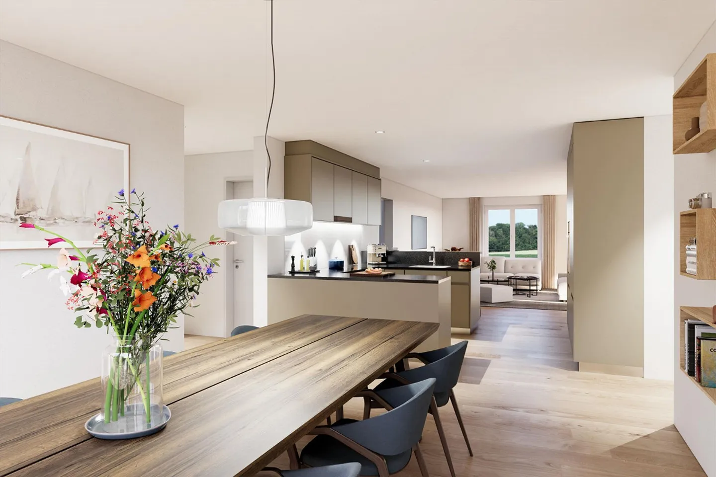 Geräumige moderne Wohnung - Foto 4 von 5