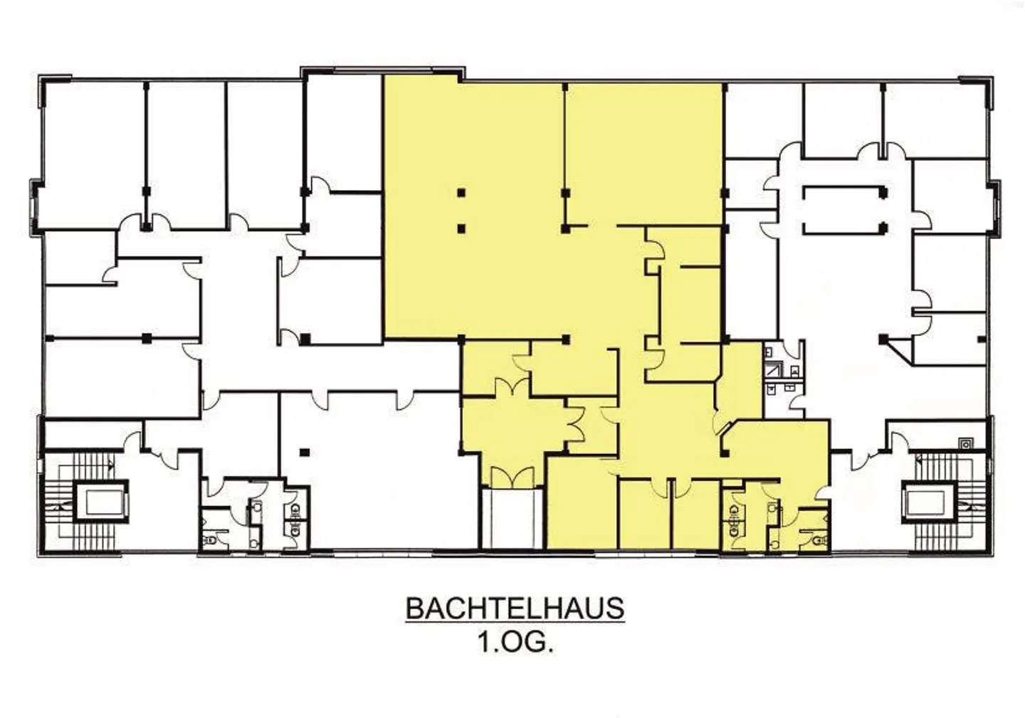 360 m2 di spazi per studi o uffici al 1° piano - Foto 3 di 11