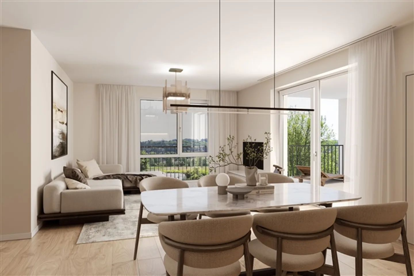 3.5-room penthouse with a view into the greenery, Schaffhausen - Photo 1 of 9