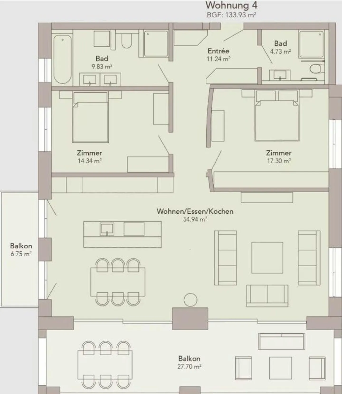 Geräumige 3.5-Zimmer-Wohnung - Foto 5 von 7