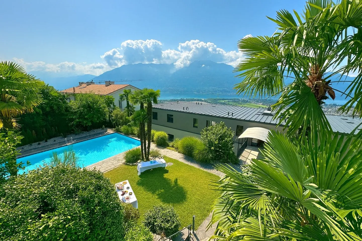 8 A - 4.5 with garden and communal pool - Residenza Lumino Locarno Monti - Photo 1 of 6