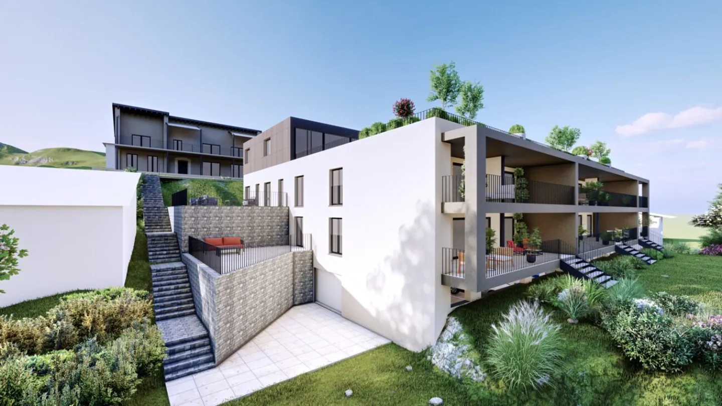8 A - 4.5 with garden and communal pool - Residenza Lumino Locarno Monti - Photo 4 of 6