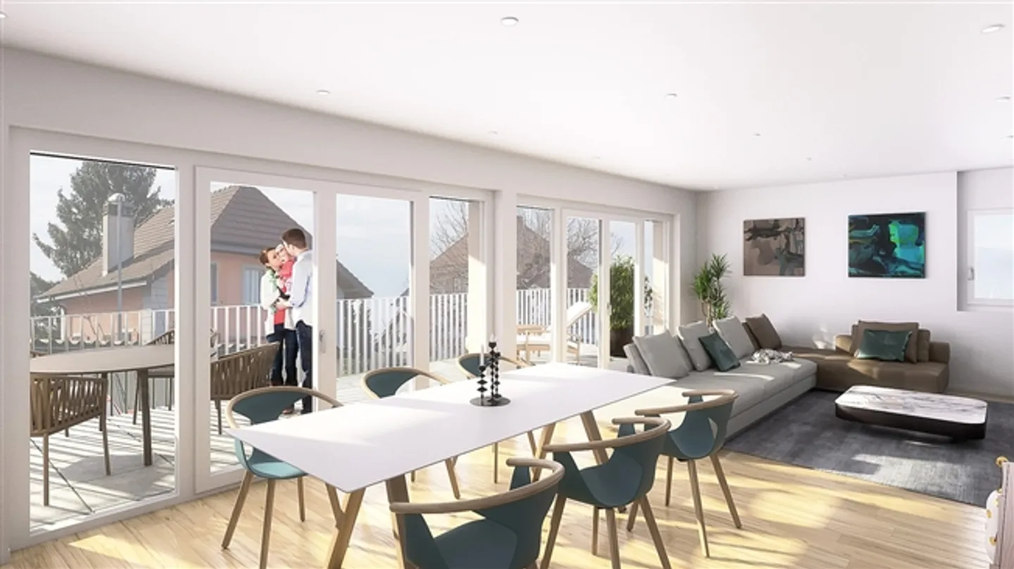 Payerne, in vendita, appartamento di 4,5 locali, al 1° piano + balcone - Foto 4 di 6