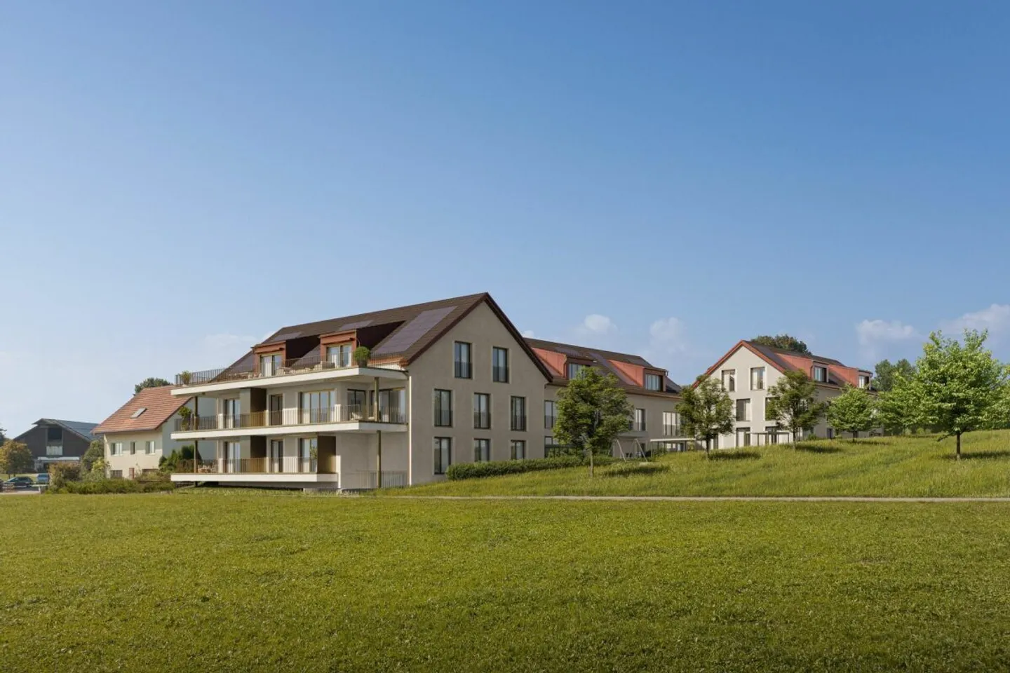 NEUBAU "ALPENBLICK" - grosszügige 3.5-Zi. Wohnung mit unverbaubarer Weitsicht - Foto 2 von 4